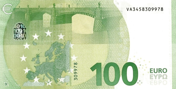 PN24VA European Union - 100 Euro (2019-Draghi)